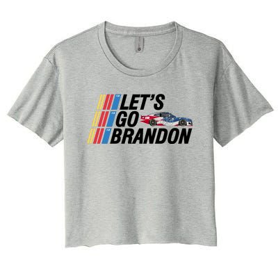 Let's Go Brandon Racing ORIGINAL Women's Crop Top Tee