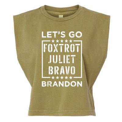 Let Go Brandon Foxtrot Juliet Bravo Garment-Dyed Women's Muscle Tee