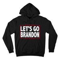 Let's Go Brandon Boxed Logo FJB Biden Chant Hoodie