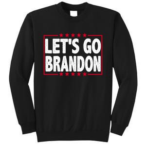 Let's Go Brandon Boxed Logo FJB Biden Chant Sweatshirt