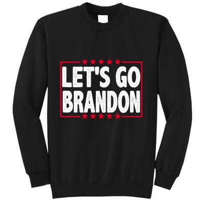 Let's Go Brandon Boxed Logo FJB Biden Chant Sweatshirt
