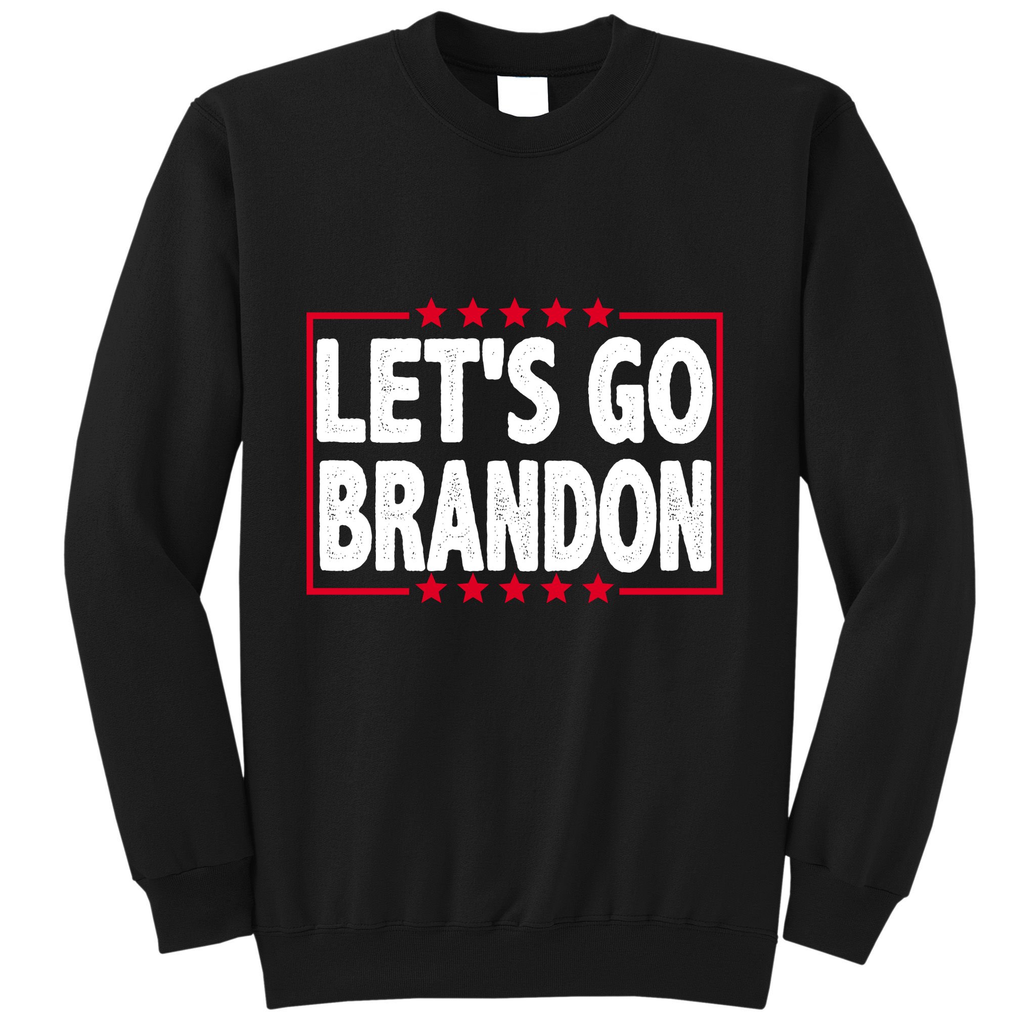 Let's Go Brandon Boxed Logo FJB Biden Chant Sweatshirt