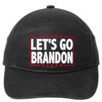 Let's Go Brandon Boxed Logo FJB Biden Chant 7-Panel Snapback Hat