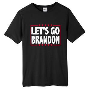 Let's Go Brandon Boxed Logo FJB Biden Chant Tall Fusion ChromaSoft Performance T-Shirt