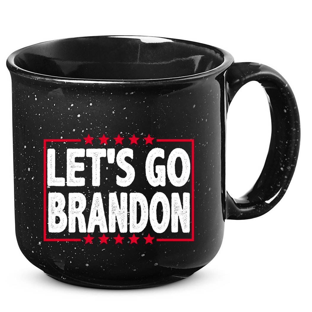 Let's Go Brandon Boxed Logo FJB Biden Chant 15oz Campfire Ceramic Mug