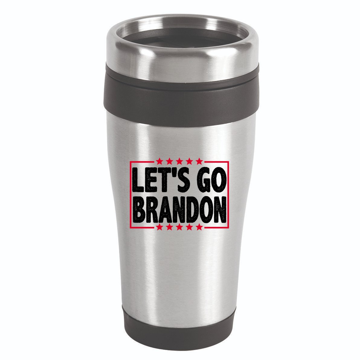 Let's Go Brandon Boxed Logo FJB Biden Chant 16oz Travel Tumbler