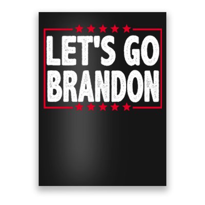 Let's Go Brandon Boxed Logo FJB Biden Chant Poster