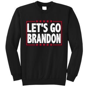 Let's Go Brandon Boxed Logo FJB Biden Chant Tall Sweatshirt