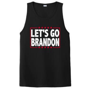 Let's Go Brandon Boxed Logo FJB Biden Chant PosiCharge Competitor Tank