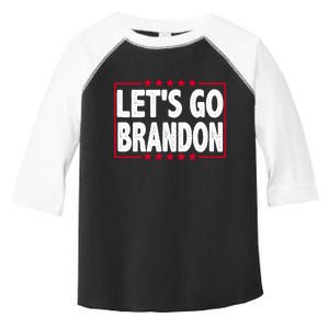 Let's Go Brandon Boxed Logo FJB Biden Chant Toddler Fine Jersey T-Shirt