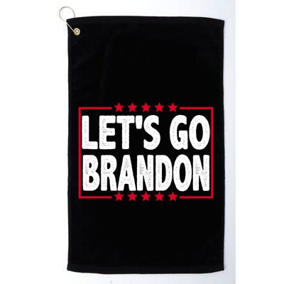 Let's Go Brandon Boxed Logo FJB Biden Chant Golf Towel
