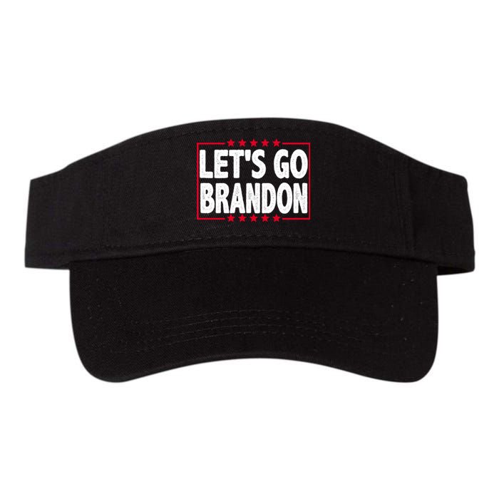 Let's Go Brandon Boxed Logo FJB Biden Chant Valucap Bio-Washed Visor