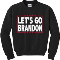 Let's Go Brandon Boxed Logo FJB Biden Chant Kids Sweatshirt