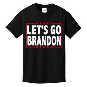 Let's Go Brandon Boxed Logo FJB Biden Chant Kids T-Shirt