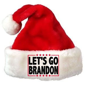 Let's Go Brandon Boxed Logo FJB Biden Chant Premium Christmas Santa Hat