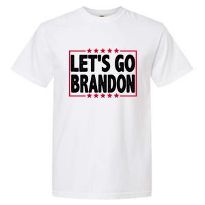 Let's Go Brandon Boxed Logo FJB Biden Chant Garment-Dyed Heavyweight T-Shirt