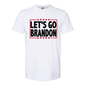 Let's Go Brandon Boxed Logo FJB Biden Chant Softstyle CVC T-Shirt