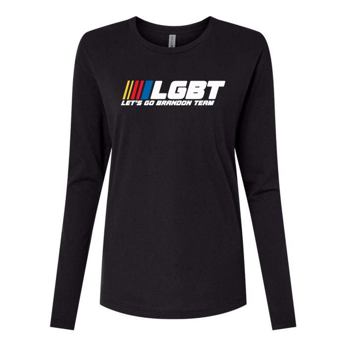 Lets Go Brandon, Let's Go Brandon Team, LGBT, FJB Womens Cotton Relaxed Long Sleeve T-Shirt