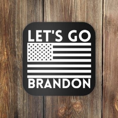 Lets Go Brandon Flag Coaster