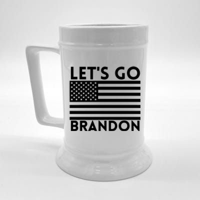 Lets Go Brandon Flag Beer Stein