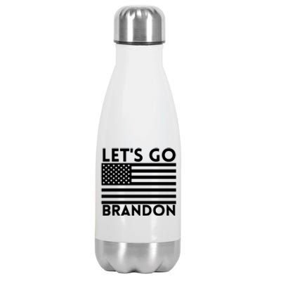 Lets Go Brandon Flag Stainless Steel Insulated Water Bottle