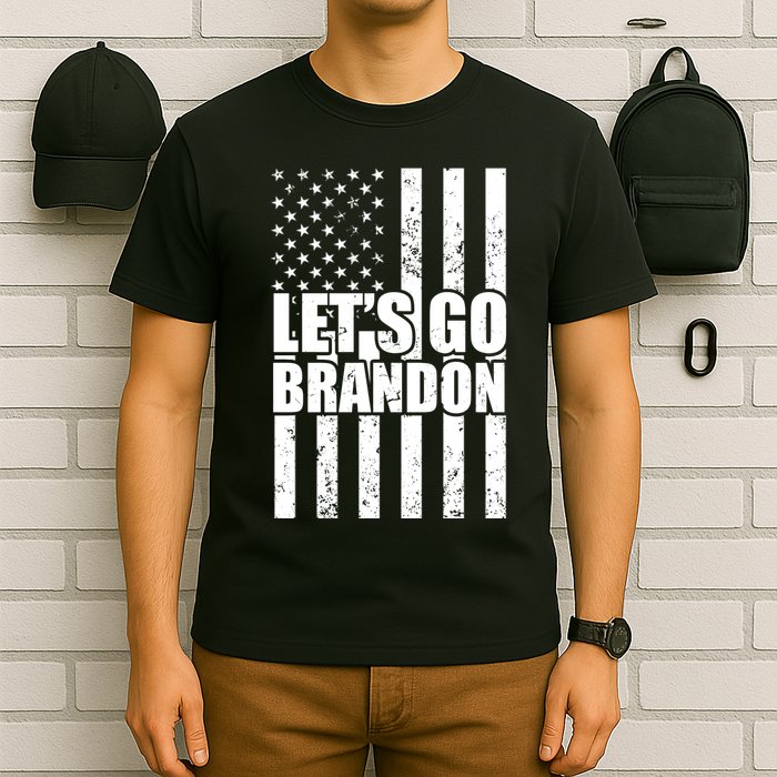 Let's Go Brandon Vintage American Flag T-Shirt