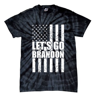 Let's Go Brandon Vintage American Flag Tie-Dye T-Shirt