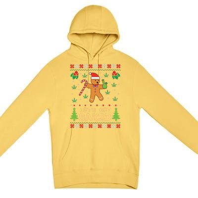 Lets Get Baked Cookie Weed Xmas Ugly Christmas Sweater Premium Pullover Hoodie