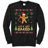 Lets Get Baked Cookie Weed Xmas Ugly Christmas Sweater Sweatshirt