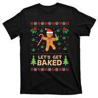 Lets Get Baked Cookie Weed Xmas Ugly Christmas Sweater T-Shirt