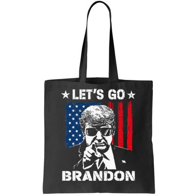 Lets Go Braden Brandon Conservative Anti Liberal US Flag Tote Bag