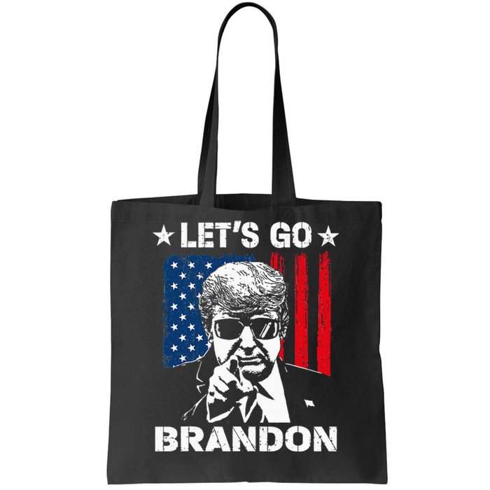 Lets Go Braden Brandon Conservative Anti Liberal US Flag Tote Bag