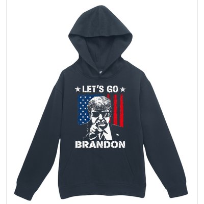 Lets Go Braden Brandon Conservative Anti Liberal US Flag Urban Pullover Hoodie