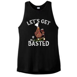 LetS Get Basted Gift Ladies PosiCharge Tri-Blend Wicking Tank