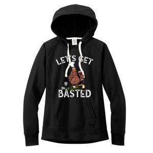 LetS Get Basted Gift Women's Fleece Hoodie