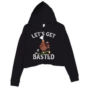 LetS Get Basted Gift Crop Fleece Hoodie