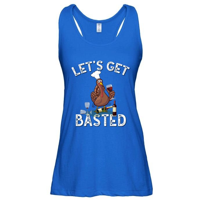 LetS Get Basted Gift Ladies Essential Flowy Tank