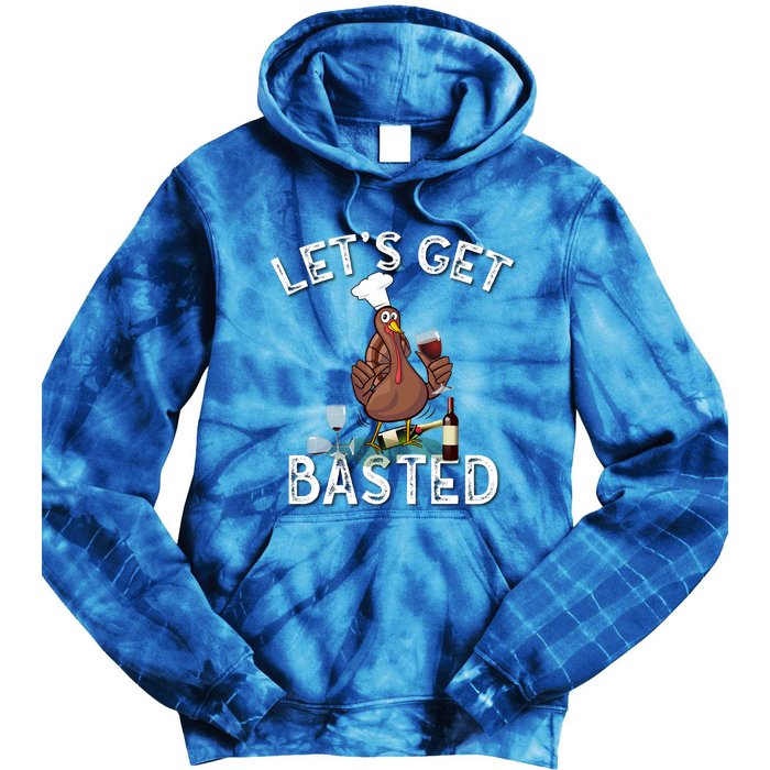 LetS Get Basted Gift Tie Dye Hoodie