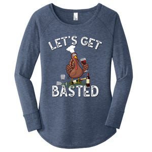 LetS Get Basted Gift Women's Perfect Tri Tunic Long Sleeve Shirt