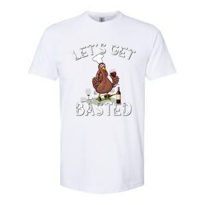 LetS Get Basted Gift Softstyle CVC T-Shirt