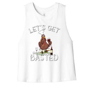 LetS Get Basted Gift Women's Racerback Cropped Tank