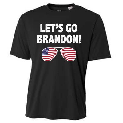 Let's Go Brandon Conservative F Biden Chant Cooling Performance Crew T-Shirt