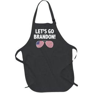 Let's Go Brandon Conservative F Biden Chant Full-Length Apron With Pockets