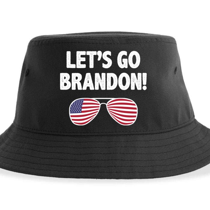 Let's Go Brandon Conservative F Biden Chant Sustainable Bucket Hat