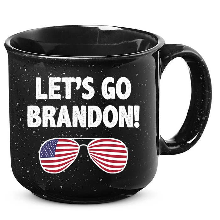 Let's Go Brandon Conservative F Biden Chant 15oz Campfire Ceramic Mug