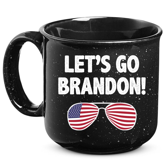 Let's Go Brandon Conservative F Biden Chant 15oz Campfire Ceramic Mug