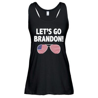 Let's Go Brandon Conservative F Biden Chant Ladies Essential Flowy Tank