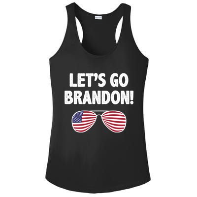 Let's Go Brandon Conservative F Biden Chant Ladies PosiCharge Competitor Racerback Tank