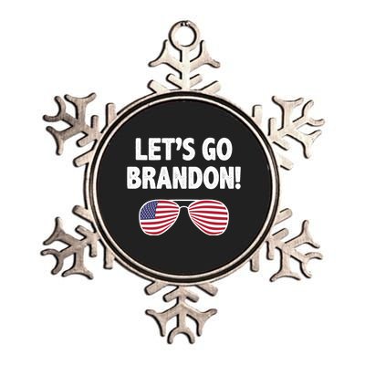 Let's Go Brandon Conservative F Biden Chant Metallic Star Ornament