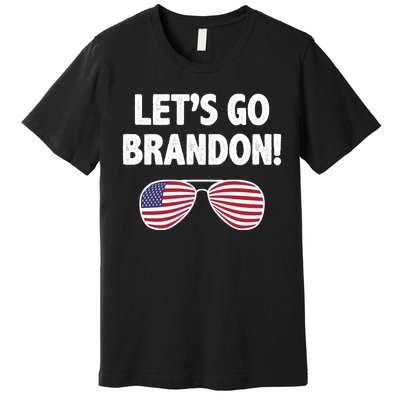 Let's Go Brandon Conservative F Biden Chant Premium T-Shirt